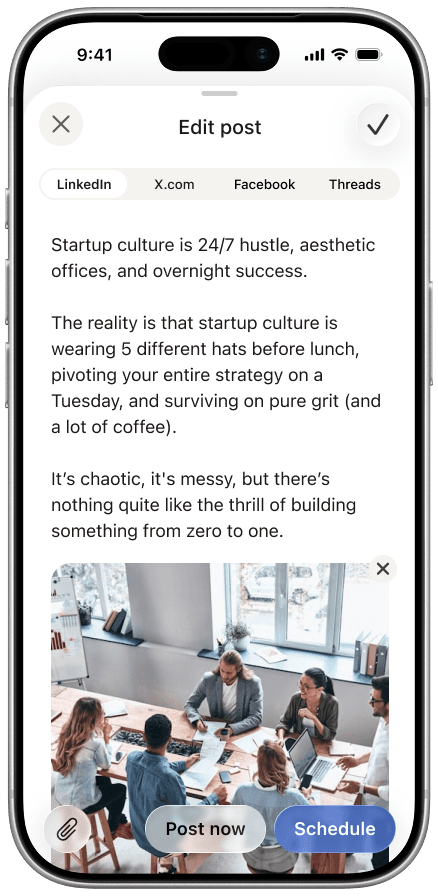 Mondy: review your transcript and generated posts